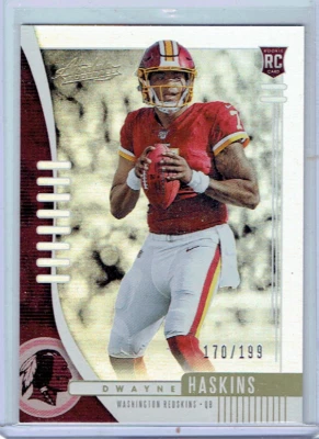 DWAYNE HASKINS 2019 Absolute Spectrum ROOKIE RC /199 Football Team #116 - Image 1 of 2