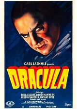Dracula 1931 Movie POSTER PRINT A5 A2 30s Vintage Horror Cinema Film Wall Art