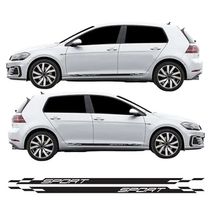 Sport Side Stripe Decal Graphics Air Release Vinyl Fits Volkswagen Golf Mk7 - Picture 1 of 2