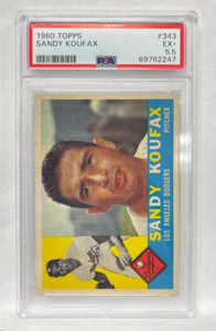 1960 Topps Sandy Koufax PSA 5.5  EX+   #343