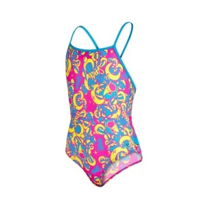 Speedo Girls 1 Piece Swimsuit Blue Ruffled - Blue, 80 - Picture 1 of 2