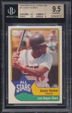 1989 CMC Triple A Sandy Alomar #31 All Stars BGS 9.5 GEM MINT Pop 1