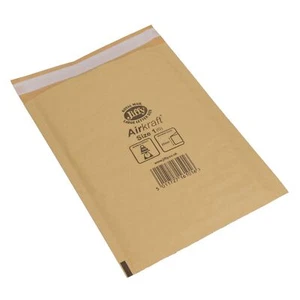 10pk Genuine Gold Jiffy Bag Airkraft Bubble Padded Mail Bag Envelope Size 1 - Picture 1 of 6