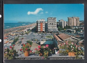 Cartolina Riccione Piazzale Alba e Spiaggia Hotel Rolex Bar Ristorante HH1350 - Picture 1 of 1