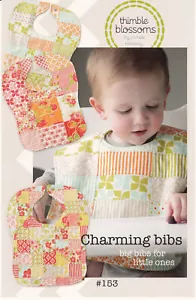 Bezaubernde Lätzchen, drei große Kinderlätzchen aus einem Charm Pack von Thimble Blossoms - Bild 1 von 3