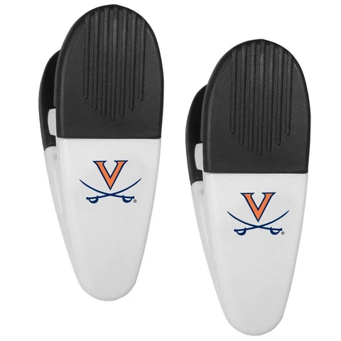 Virginia Cavaliers Magnetic Chip Clip 2 Pack [NEW] NCAA Bag Snack Treat Magnet Cover