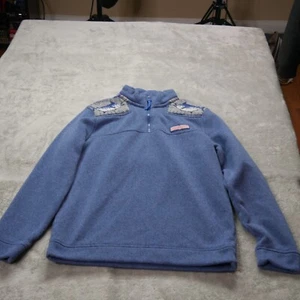 Felpa Vineyard Vines Martha Vinyard piccola blu pesce spada quarto zip pecora - Foto 1 di 23