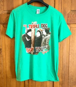Men's A Christmas Story Short Sleeve Green T-Shirt Tag Size L - Picture 1 of 4