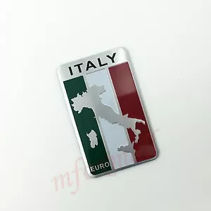 Auto Truck Parts Trim 3D Decal Sticker Italy Italia IT Flag Logo Badge Emblem - Picture 1 of 7