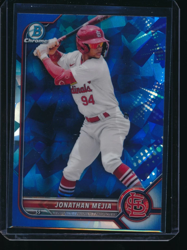 JONATHAN MEJIA 2022 Bowman Chrome Draft SAPPHIRE EDITION CARDINALS Rookie RC - Image 1 of 1