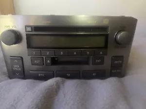 TOYOTA AVENSIS CD CASSETTE TAPE RADIO PLAYER D-4D 2003 2004 2005 2006 2007 2008  - Picture 1 of 6