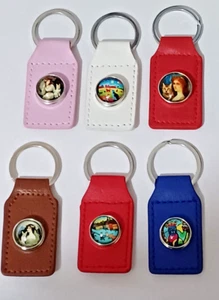 druckknopf rechteckig katze schlüsselanhänger - Bild 1 von 7