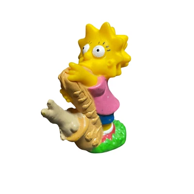 Lisa Simpson Figur PVC Kuchen Topper die Simpsons The Simpsons 7cm 1990 Vintage - Bild 1 von 4