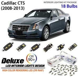 Kit luci interne led per Cadillac CTS 2008-2013 bianco cupola lampadine aggiornamento - Foto 1 di 8