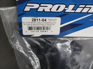 Pro-Line 2811-04 Bead Loc 2 Stück Kit Raid 2,2/3,0 rot schwarz 12mm/14mm Slash 4X4 - Bild 1 von 5
