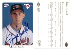 Jamie Arnold Signed 1996 Best Greenville Braves #5 Card Auto AU