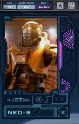 Topps Star Wars Card Trader 2023 Ned-B Cargo Tier 6 Digital Card - Image 1 of 3
