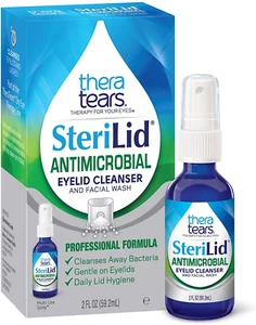 Theratears Sterilid Antimicrobial Eyelid Cleanser and Facial Wash, 2 Fl Oz Spray - Picture 1 of 12