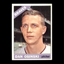 Dan Osinski 1966 Topps Atlanta Braves #168 Vintage Set Break!