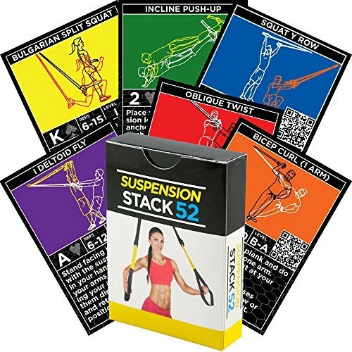 Suspension Exercise Cards by Stack 52 for TRX Woss RitFit Trainer Straps Fitness