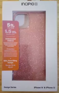 NEU Incipio Design Serie Magsafe Handyhülle für iPhone 13 / 14. Rosa Glitzer - Bild 1 von 3
