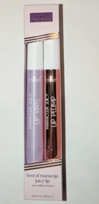 Juego de lápiz labial y relleno Tarte Best of Maracuja Juicy Lips - rosa y rosa - nuevo en caja Foto 1 de 4