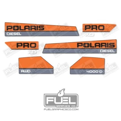 Polaris Ranger 4000D AWD Pro XD Utility Vehicle Replacement Vinyl Decal Set UTV - Image 1 of 2
