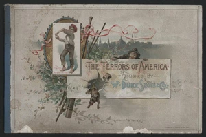 1880s W. Duke & Sons THE TERRORS OF AMERICA Tobacco Card Album (No Cards) - Bild 1 von 7