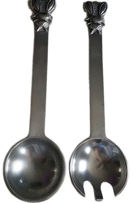 Juego de utensilios para servir abejas hechos en la India aluminio  Foto 1 de 4