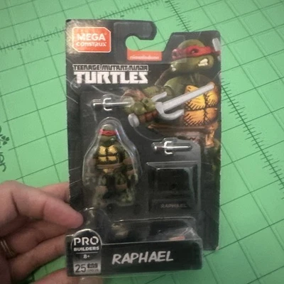 1 MEGA Construx Raphael Teenage Mutant Ninja Turtles Raphael Figure TMNT GNV38  - Image 1 of 4