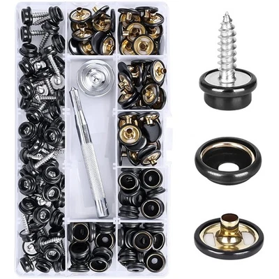 Complete Canvas Snap Kit 150 PCS -  Stainless Steel with Setting Tools - Image 1 of 4