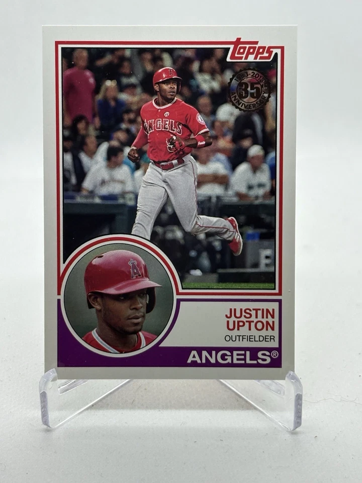 2018 Topps - 1983 Topps Design Justin Upton #83-55 Angels Baseball - Image 1 of 1