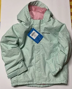 Girl's Columbia Omni-Tech Hooded Windbreaker Jacket Size 4T Thermal Reflective - Picture 1 of 4
