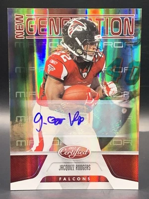 2011 Certified Jacquizz Rodgers Rookie Mirror Red Auto /250 - Atlanta Falcons - Image 1 of 2