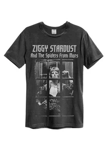 David Bowie T Shirt Rise And Fall new Official Amplified Unisex Charcoal - Picture 1 of 2
