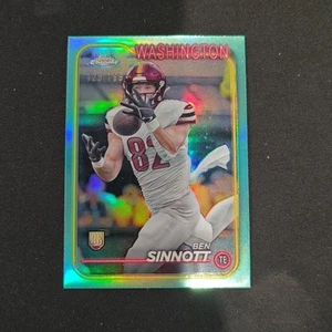 Fútbol americano Ben Sinnott Aqua Refractor RC/199 2024 Topps cromado - Imagen 1 de 3
