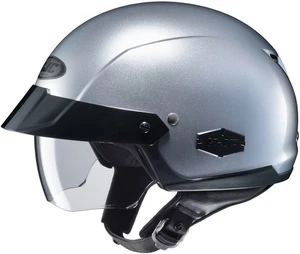 HJC IS-CRUISER Solid Gloss Silver Helmet size Large - Picture 1 of 3
