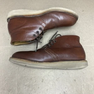 Stivali da lavoro uomo Red Wing 595 Chukka in pelle marrone taglia 7,5 D made in USA - Foto 1 di 22