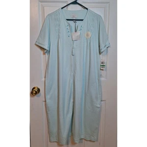 Charter Club Intimates verde pigiama accappatoio con cerniera camicia da notte Cottagecore taglia L - Foto 1 di 12