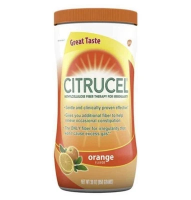 Citrucel pó terapêutico de fibra para alívio ocasional da constipação laranja 30 oz - Imagem 1 de 4