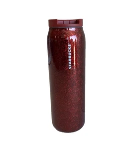 Starbucks Holiday 2023 Red Crackle Vacuum Insulated Stainless Steel Tumbler 20oz - Picture 1 of 24
