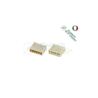 5 PEZZI Connettore Connettori MK Femmina 6 Poli - Immagine 1 di 2