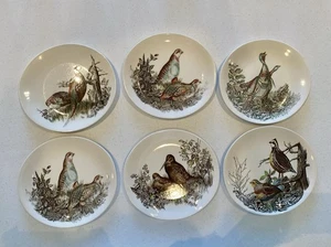 6er Set Vintage Johnson Bros Spiel Vögel Salatteller - Bild 1 von 6