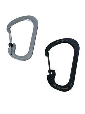 NITE IZE Karabiner Schlüsselanhänger Schnapp Haken Edelstahl