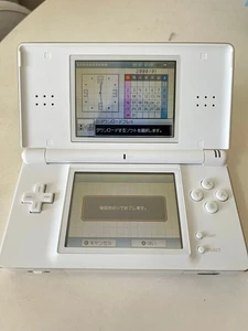 Nintendo DS Lite Console White Dual Screen Tested Working Japan Import - Picture 1 of 6
