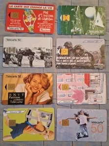 Telecarte 50. Lotto 8 Carte Telefoniche Francesi - Foto 1 di 2