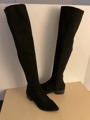 Steve Madden Women Black Suede Jolly Over The Knee Boots Size 5.5 Euro 35.5 - Image 1 of 4