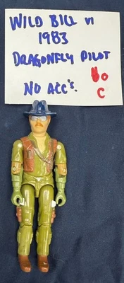 Wild Bill v1 1983 vintage G.I. Sombrero azul GI Joe 3,75 ARAH 100 % completo Foto 1 de 2