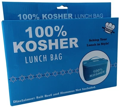 GIGGLE NOVELTIES 🕎 100% Kosher Lunch Cool Bag – Funny Jewish Gift Hanukkah Deli Lover Insulated