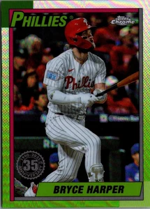 2025 Topps Chrome '90 Topps #90CB12 Bryce Harper Philadelphia Phillies - Picture 1 of 2